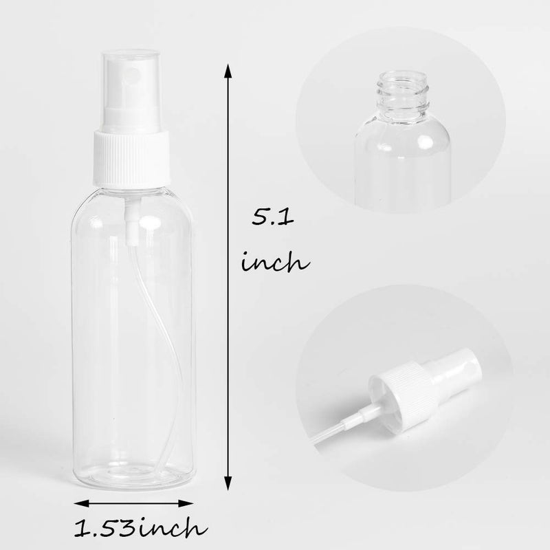 ZEJIA 40 Pack Small Spray Bottle, 2.7oz/80ml Travel Spray Bottle, Empty Fine Mist Spray Bottles, Refillable Mini Spray Bottles with Labels - Image 3